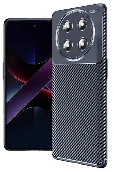 Newface Honor Magic 7 Lite Kılıf Auto Focus Karbon Kapak - Lacivert resmi