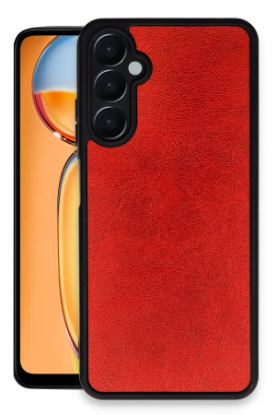 Newface Samsung Galaxy A25 5G Kılıf Aras Deri Kapak - Kırmızı resmi