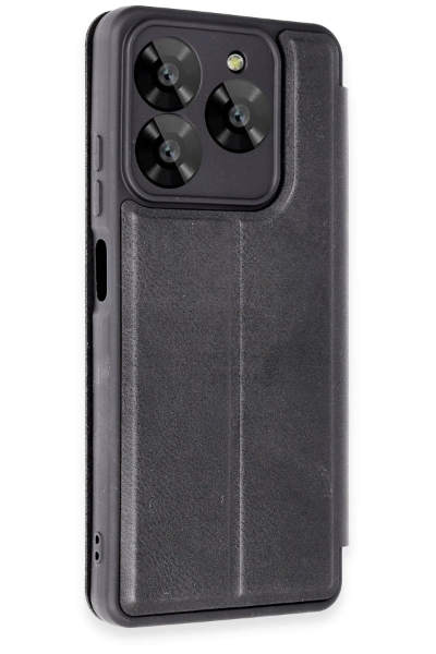 Newface General Mobile Era 50 Kılıf Flip Cover - Siyah resmi