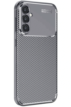 Newface Samsung Galaxy S25 Plus Kılıf Auto Focus Karbon Kapak - Gri resmi