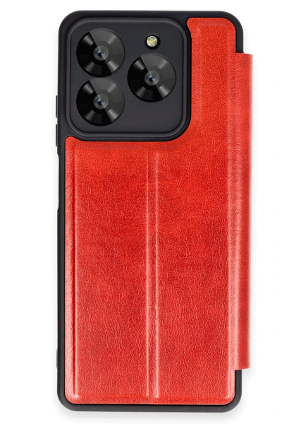 Newface General Mobile Era 50 Kılıf Flip Cover - Kırmızı resmi
