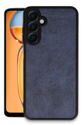 Newface Samsung Galaxy A35 5G Kılıf Aras Deri Kapak - Lacivert resmi