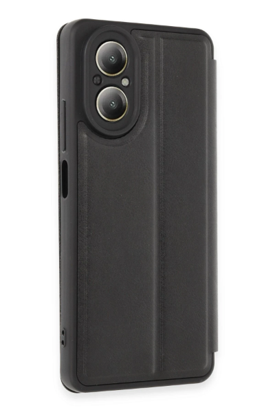 Newface Realme 12 Lite Kılıf Flip Cover - Siyah resmi