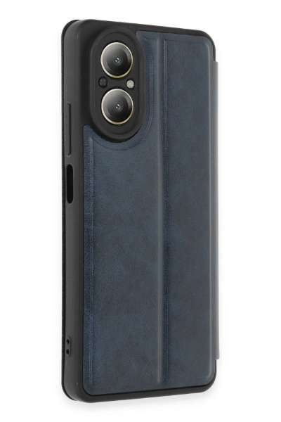 Newface Realme 12 Lite Kılıf Flip Cover - Lacivert resmi