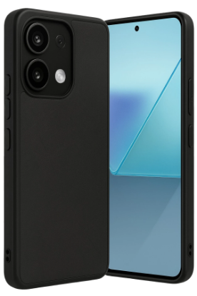 Newface Xiaomi Redmi Note 13 4G Kılıf Aras Deri Kapak - Siyah resmi