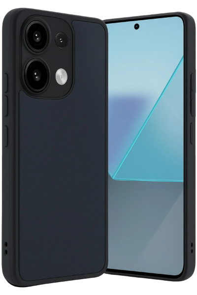 Newface Xiaomi Redmi Note 13 4G Kılıf Aras Deri Kapak - Lacivert resmi