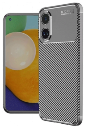 Newface Oppo A60 Kılıf Auto Focus Karbon Kapak - Gri resmi