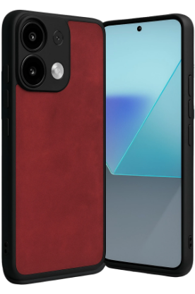 Newface Xiaomi Redmi Note 13 Pro 5G Kılıf Aras Deri Kapak - Kırmızı resmi