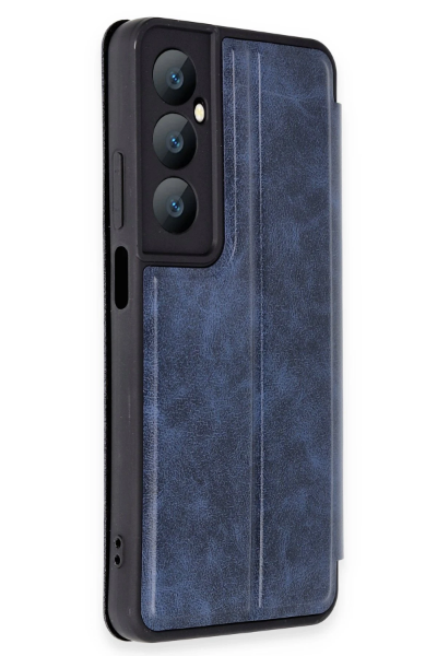 Newface Realme C65 Kılıf Flip Cover - Lacivert resmi