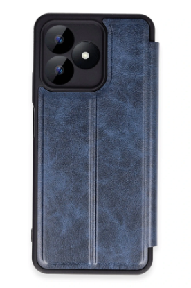 Newface Realme Note 50 4G Kılıf Flip Cover - Lacivert resmi