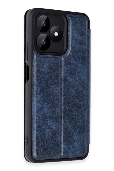 Newface Realme Note 50 4G Kılıf Flip Cover - Lacivert resmi