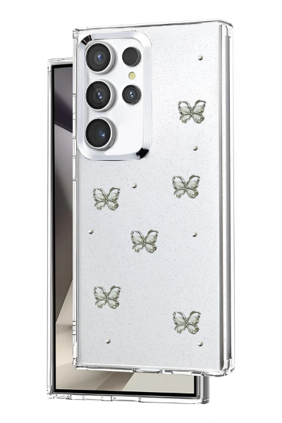 Newface Samsung Galaxy S25 Ultra Fiyonk Desenli Kapak - Desen 9 resmi