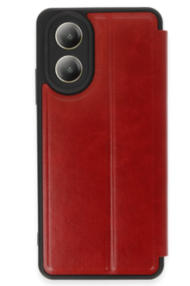 Newface Oppo A38 Kılıf Flip Cover - Kırmızı resmi