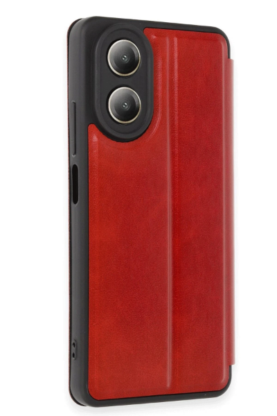 Newface Oppo A38 Kılıf Flip Cover - Kırmızı resmi