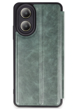 Newface Oppo A38 Kılıf Flip Cover - Koyu Yeşil resmi