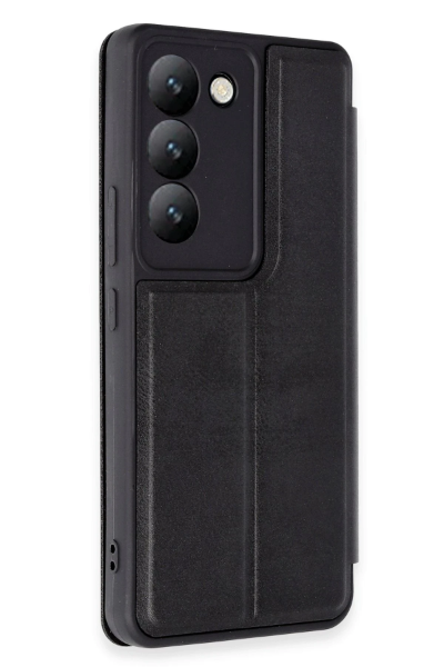 Newface Vivo V30 Lite 4G Kılıf Flip Cover - Siyah resmi