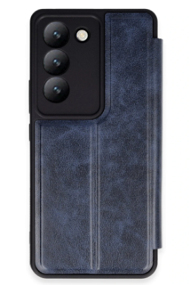 Newface Vivo V30 Lite 4G Kılıf Flip Cover - Lacivert resmi