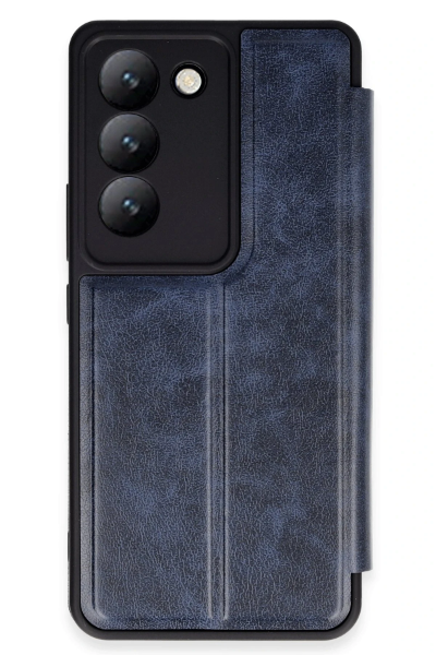 Newface Vivo V30 Lite 4G Kılıf Flip Cover - Lacivert resmi