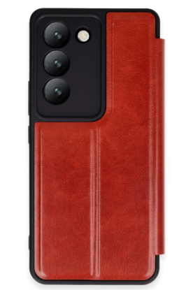 Newface Vivo V30 Lite 4G Kılıf Flip Cover - Kırmızı resmi