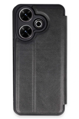 Newface Xiaomi Redmi 13 4G Kılıf Flip Cover - Siyah resmi