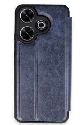 Newface Xiaomi Redmi 13 4G Kılıf Flip Cover - Lacivert resmi