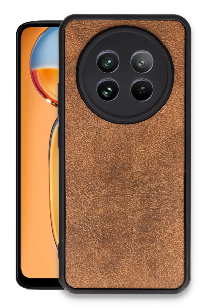 Newface Realme 12 5G Kılıf Aras Deri Kapak - Taba resmi