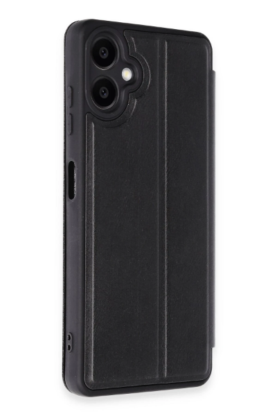 Newface Samsung Galaxy A06 Kılıf Flip Cover - Siyah resmi