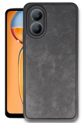 Newface Oppo A38 Kılıf Aras Deri Kapak - Siyah resmi