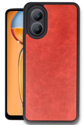 Newface Oppo A38 Kılıf Aras Deri Kapak - Kırmızı resmi