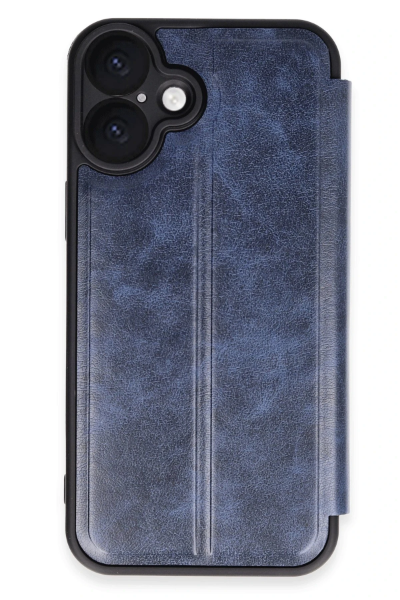 Newface iPhone 16 Kılıf Flip Cover - Lacivert resmi