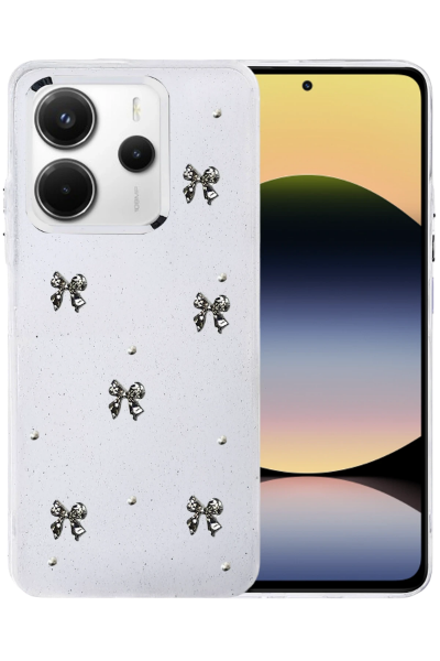 Newface Xiaomi Redmi Note 14 4G Fiyonk Desenli Kapak - Desen 5 resmi