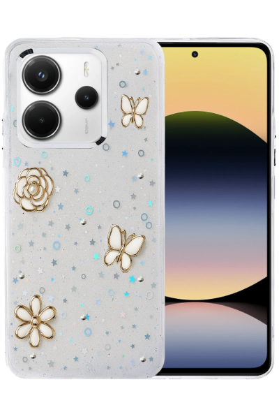 Newface Xiaomi Redmi Note 14 4G Fiyonk Desenli Kapak - Desen 10 resmi