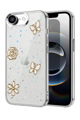 Newface Apple iPhone 16E Fiyonk Desenli Kapak - Desen 10 resmi