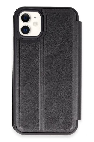 Newface iPhone 11 Kılıf Flip Cover - Siyah resmi
