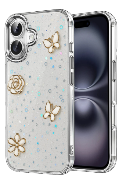 Newface Apple iPhone 16 Plus Fiyonk Desenli Kapak - Desen 10 resmi