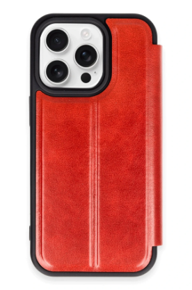 Newface iPhone 14 Pro Kılıf Flip Cover - Kırmızı resmi