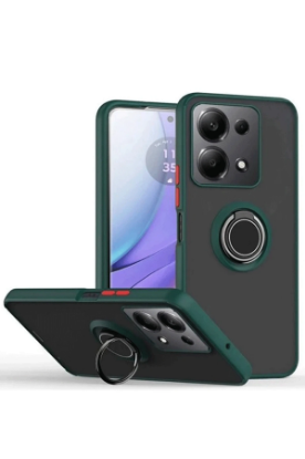 Newface Xiaomi Redmi Note 13 Pro 4G Montreal Yüzüklü Silikon Kapak - Yeşil resmi