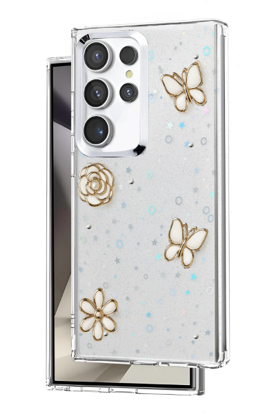 Newface Samsung Galaxy S24 Ultra Fiyonk Desenli Kapak - Desen 10 resmi