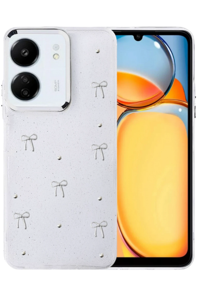 Newface Xiaomi Redmi 13C Fiyonk Desenli Kapak - Desen 1 resmi