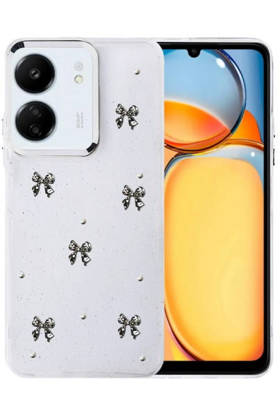 Newface Xiaomi Redmi 13C Fiyonk Desenli Kapak - Desen 5 resmi