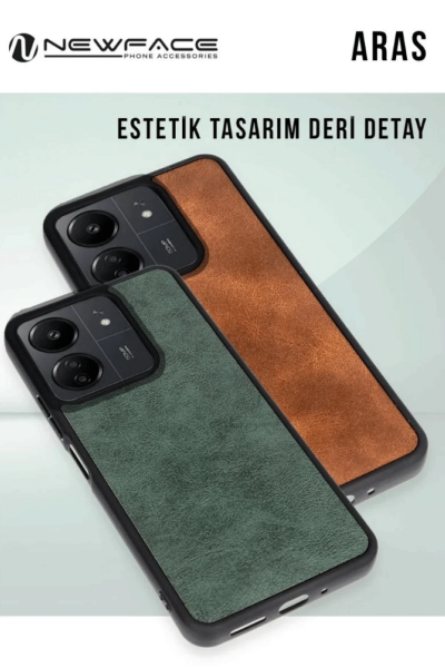 Newface Samsung Galaxy S24 FE Kılıf Aras Deri Kapak - Taba resmi