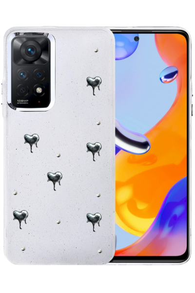 Newface Xiaomi Redmi Note 11 Pro Fiyonk Desenli Kapak - Desen 3 resmi