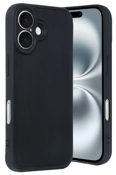 Newface iPhone 16 Kılıf Aras Deri Kapak - Siyah resmi