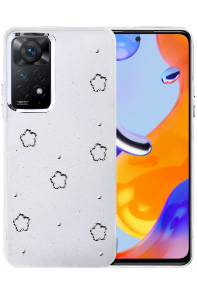 Newface Xiaomi Redmi Note 11 Pro Fiyonk Desenli Kapak - Desen 8 resmi