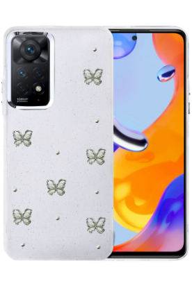 Newface Xiaomi Redmi Note 11 Pro Fiyonk Desenli Kapak - Desen 9 resmi