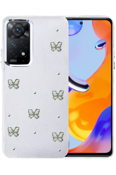 Newface Xiaomi Redmi Note 11 Pro Fiyonk Desenli Kapak - Desen 9 resmi