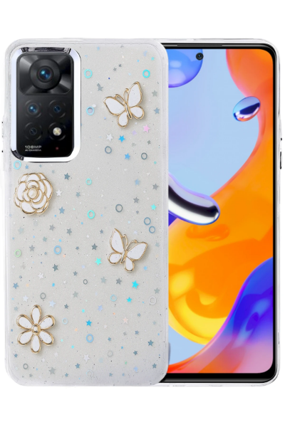 Newface Xiaomi Redmi Note 11 Pro Fiyonk Desenli Kapak - Desen 10 resmi