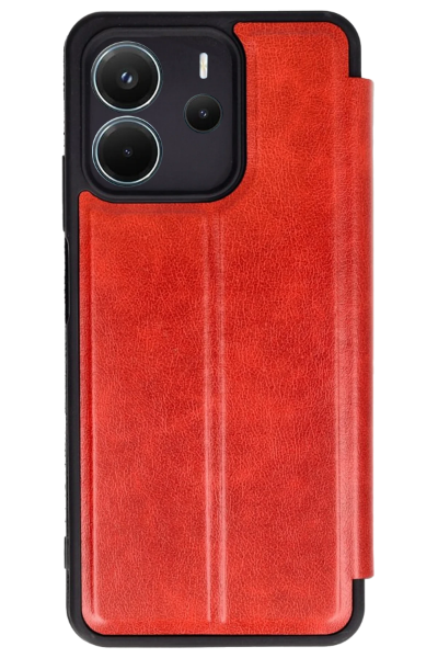 Newface Xiaomi Redmi Note 14 4G Kılıf Flip Cover - Kırmızı resmi