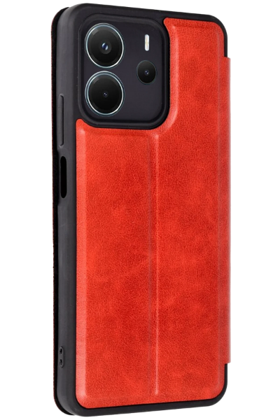 Newface Xiaomi Redmi Note 14 4G Kılıf Flip Cover - Kırmızı resmi