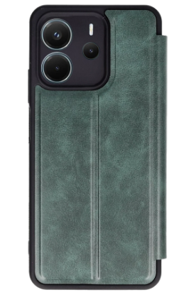 Newface Xiaomi Redmi Note 14 4G Kılıf Flip Cover - Koyu Yeşil resmi